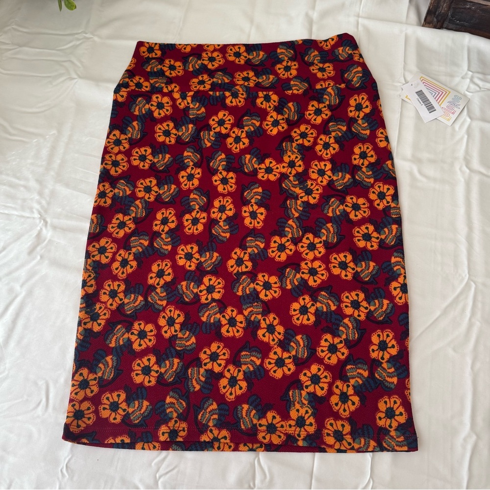 LulaRoe Cassie floral pencil skirt size small